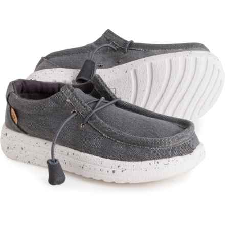 LAMO Boys and Girls Paulie Slip-On Shoes in Charcoal