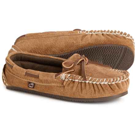 LAMO Boys and Girls Sabrina Moccasins - Suede in Chestnut