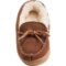 54NAY_2 LAMO Footwear Boys Faux Fur-Lined Moccasins - Suede