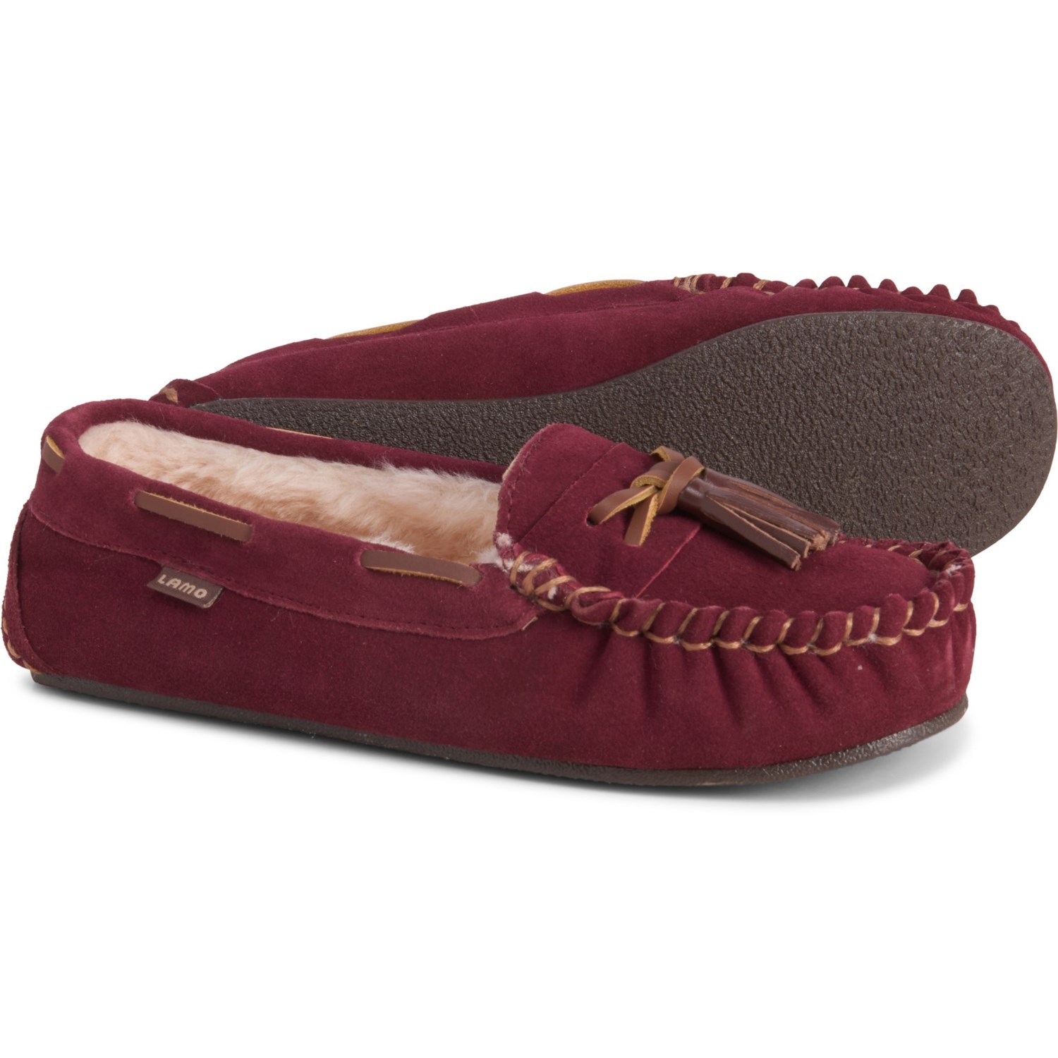 lamo women's fleece moccasins