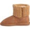741RU_5 LAMO Footwear Hurry Zip Shearling Boots - Suede (For Girls)