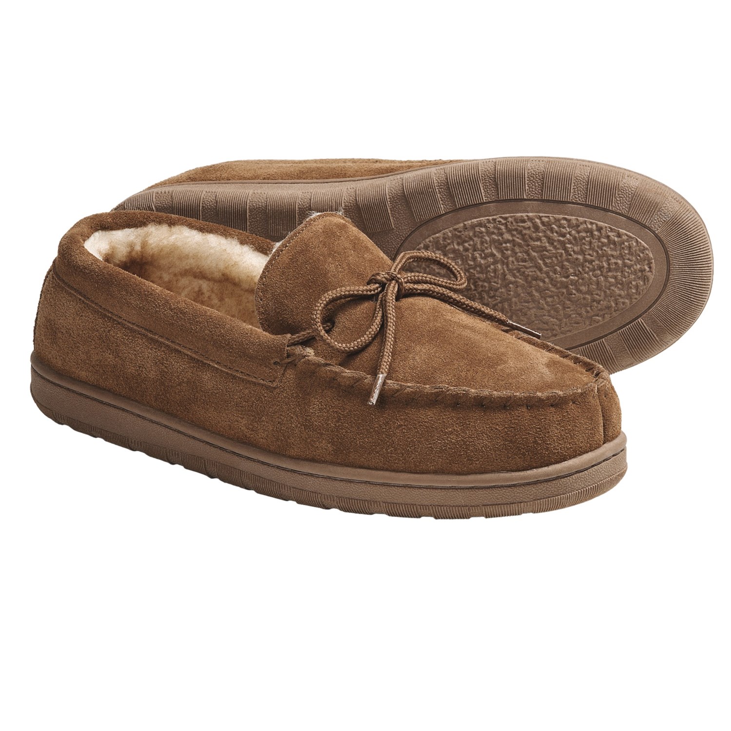 LAMO Footwear Suede Moccasin Slippers (For Men) - Save 60%