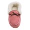 163NJ_2 LAMO Footwear Suede Moccasins - Merino Wool Lined (For Little and Big Girls)