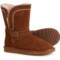 LAMO Vanessa Shearling-Lined Boots - Suede (For Women) in Chestnut