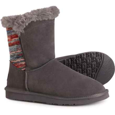 LAMO Willow Shearling-Lined Boots - Suede (For Women) in Grey