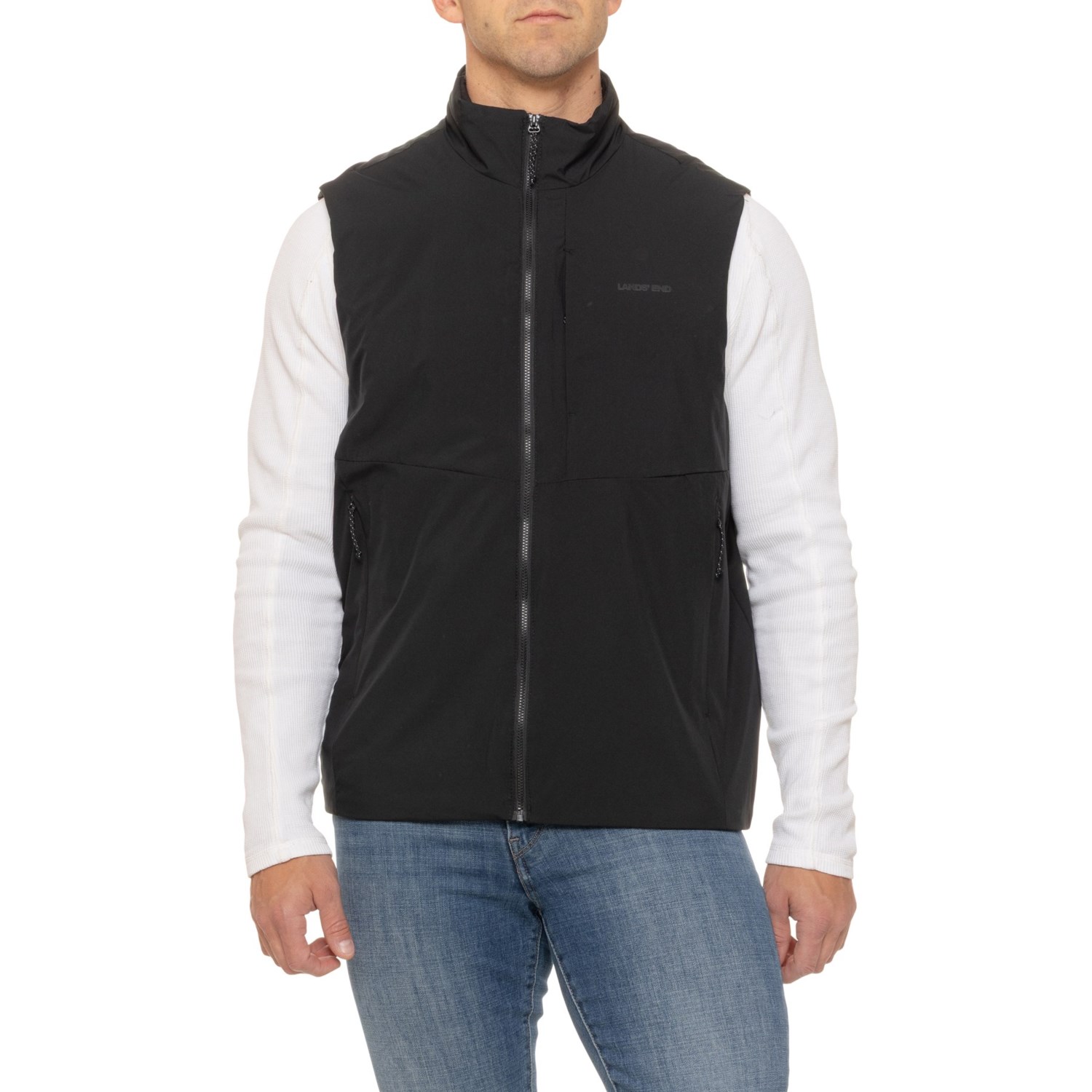 (取寄) ランズエンド ベスト - インサレーテッド Lands' End Air-Filled Vest - Insulated Black Lands' End Air-Filled Vest - Insulated
