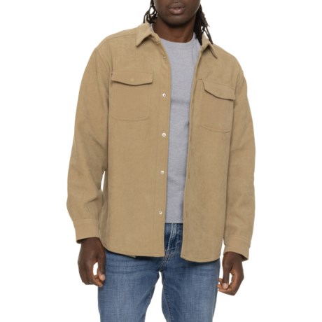 Lands' End Clifton Corduroy Shirt Jacket - Fleece Lined, Snap Front