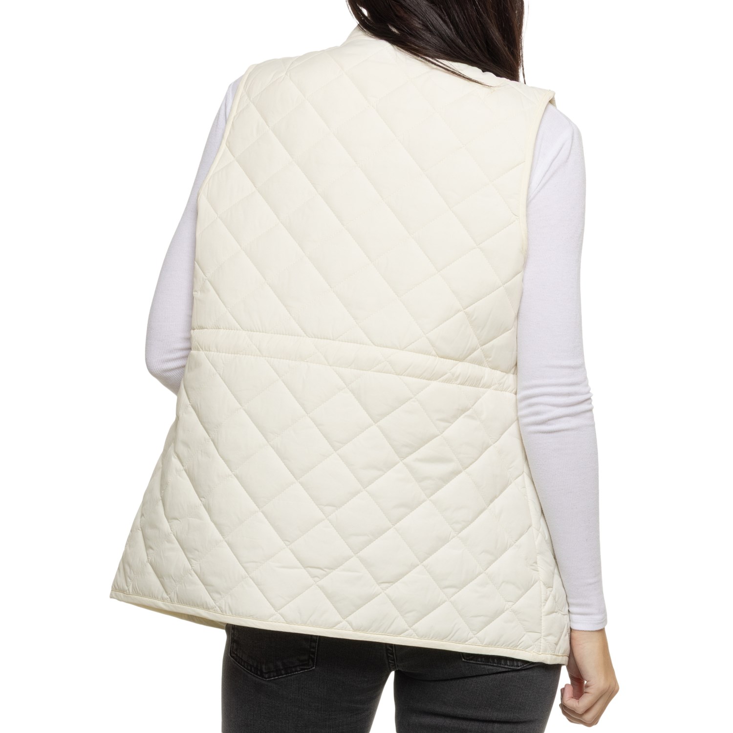 (取寄) ランズエンド ダイヤモンド キルト ボタンアップ パファー ベスト - インサレーテッド Lands' End Diamond Quilt Button-Up Puffer Vest - Insulated Black Beauty Lands' End Diamond Quilt Button-Up Puffer Vest - Insulated