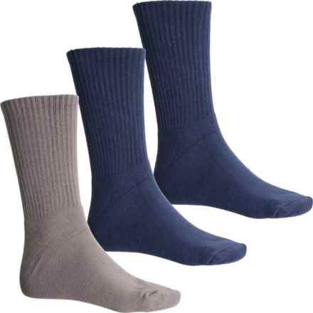 Lands' End Full Cushion Boot Socks - 3-Pack, Crew (For Men) in Mul4