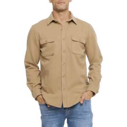 Lands' End Hayden Moleskin Overshirt - Long Sleeve in Sepia