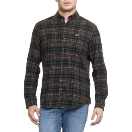Lands' End Lakeside Flannel Shirt - Long Sleeve in Olive