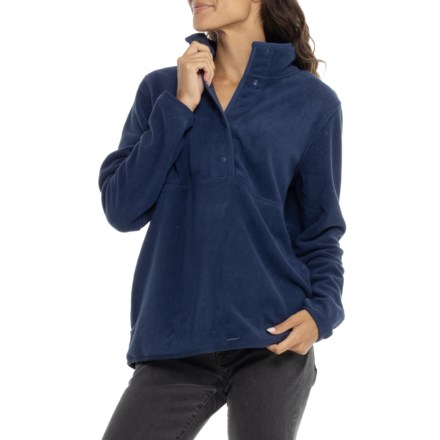 (取寄) ランズエンド ライトウェイト パウダー フリース プルオーバー ジャケット - スナップ ネック Lands' End Lightweight Powder Fleece Pullover Jacket - Snap Neck Dk Navy Lands' End Lightweight Powder Fleece Pullover Jacket - Snap Neck
