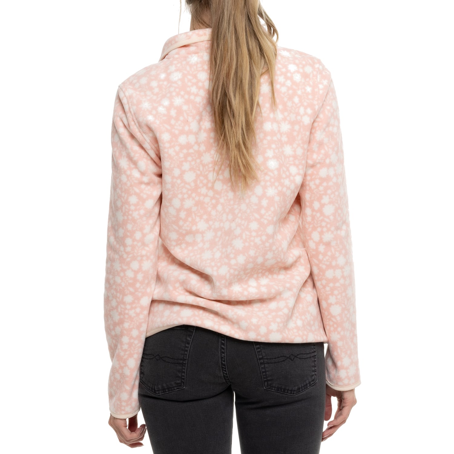 (取寄) ランズエンド ライトウェイト パウダー フリース シャツ - スナップ ネック, ロング スリーブ Lands' End Lightweight Powder Fleece Shirt - Snap Neck, Long Sleeve Soft Pink/Cream Lands' End Lightweight Powder Fleece Shirt - Snap Neck, Long Sleeve