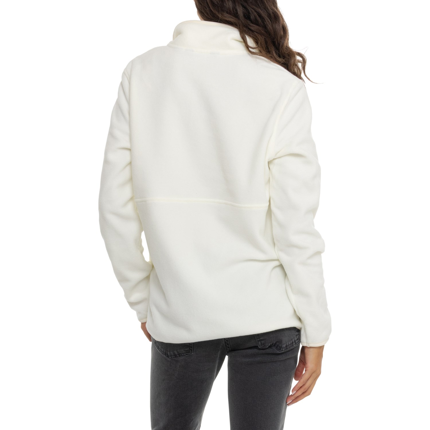 Lands' End Lightweight Powder Fleece Sweater - Snap Neck