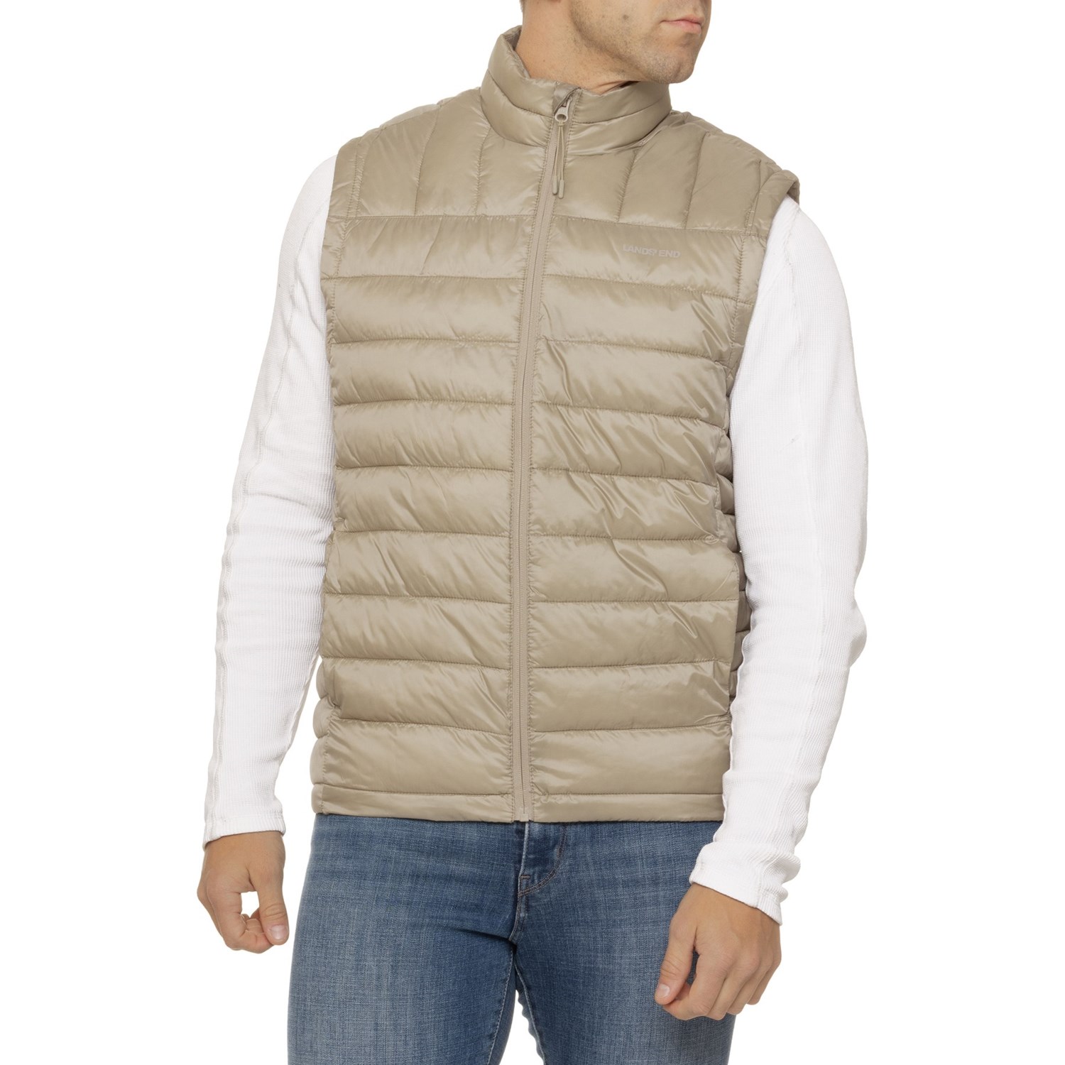 Lands' End Packable Puffer Vest - Insulated