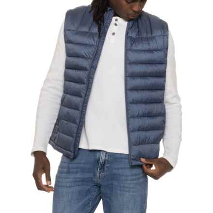 Lands' End Packable Puffer Vest - Insulated in Vintage Indigo