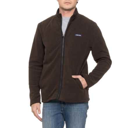 Lands' End Polar Fleece Soft Feel Jacket - Full Zip in Warm Heather Brown