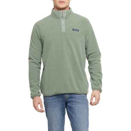 Lands' End Polar Fleece Soft Feel Jacket - Snap Neck in Moss