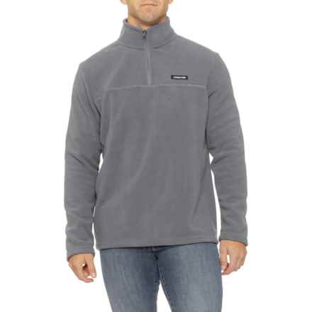 Lands' End Polar Microfleece Shirt - Zip Neck, Long Sleeve in Charcoal