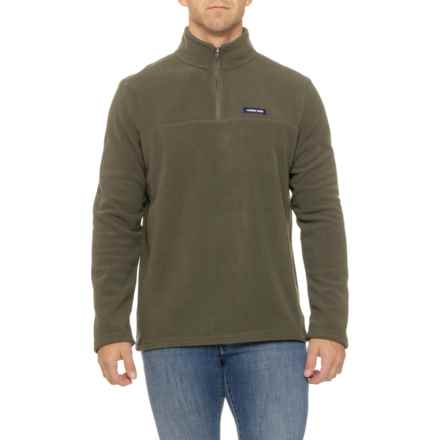 Lands' End Polar Microfleece Shirt - Zip Neck, Long Sleeve in Leaf