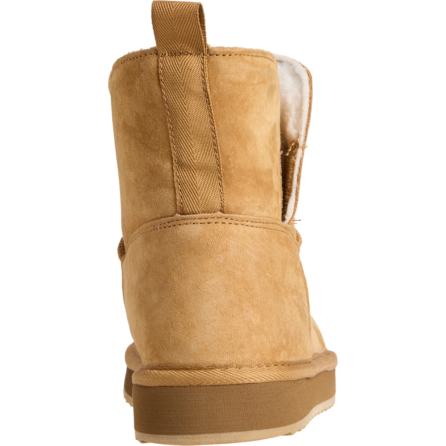 Lands\' End NWT Mens Faux Light Tan Shearling Boot Size 13. Back Zipper Trendy Meet the Navette Slouch Suede Boot: our new 70s-inspired  main image 4