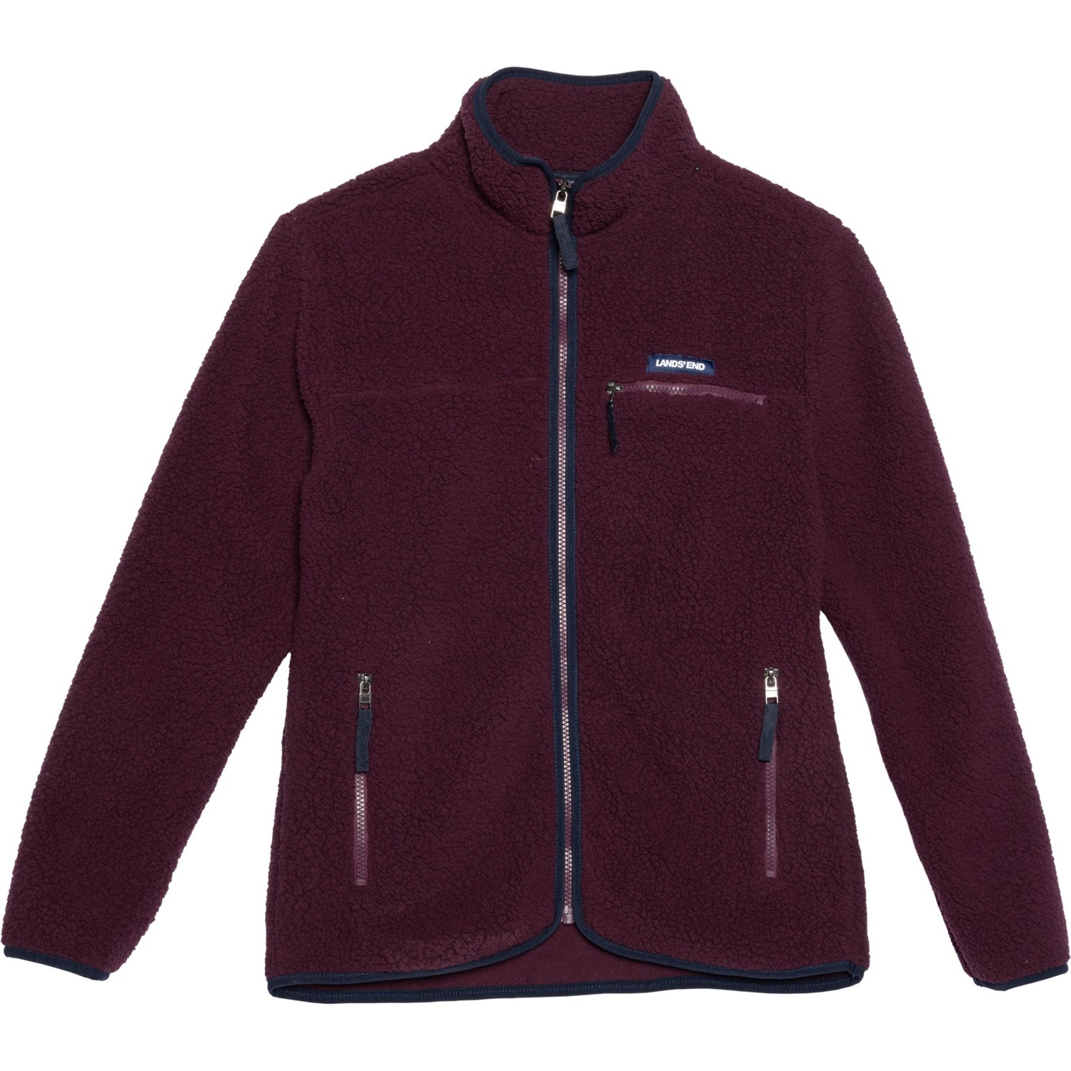 Lands' End Sherpa Fleece Jacket - Full Zip