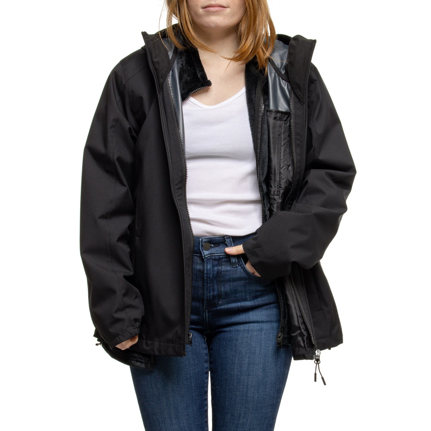 (取寄) ランズエンド システムズ スリーインワン ジャケット Lands' End Systems 3-in-1 Jacket Black lands-end-systems-3-in-1-