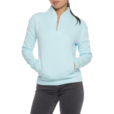 Lands' End Zip Neck Shirt - Long Sleeve