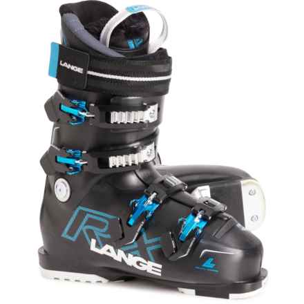 Lange Made in Italy RX 110W L.V. Ski Boots (For Women) in Black/Electric Blue