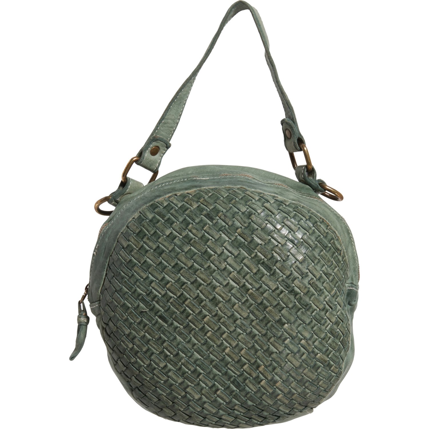 leather woven crossbody bag