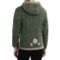 8958G_2 Laundromat Flower Wool Hoodie - Fleece Lined, Full Zip (For Women)