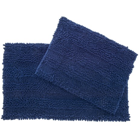Laura Ashley Astor Chenille Bath Rug Set 2 Piece Indigo Save 50 Laura Ashley Astor Chenille Bath Rug Set 2 Piece Indigo In