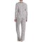 261HU_2 Laura Ashley Double Banded Pajamas - Long Sleeve (For Women)