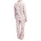 9828W_2 Laura Ashley Printed Pajamas - Long Sleeve (For Women)