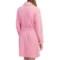 9826W_2 Laura Ashley Short Robe - Shawl Collar, Long Sleeve (For Women)