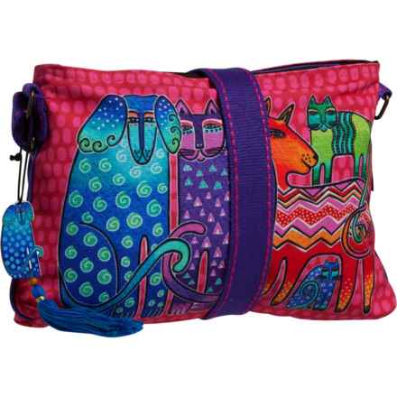 Laurel Burch Familia East-West Crossbody Bag in Nature - Closeouts