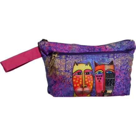Laurel Burch Feline Wristlet in Purple