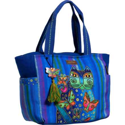 Laurel Burch Gatito Azul Shoulder Tote Bag (For Women) in Cats