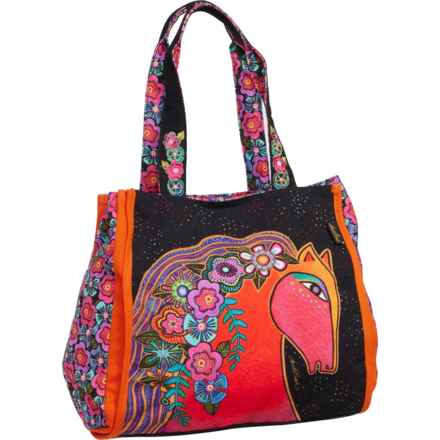 Laurel Burch Horse Shoulder Tote Bag in Blaze