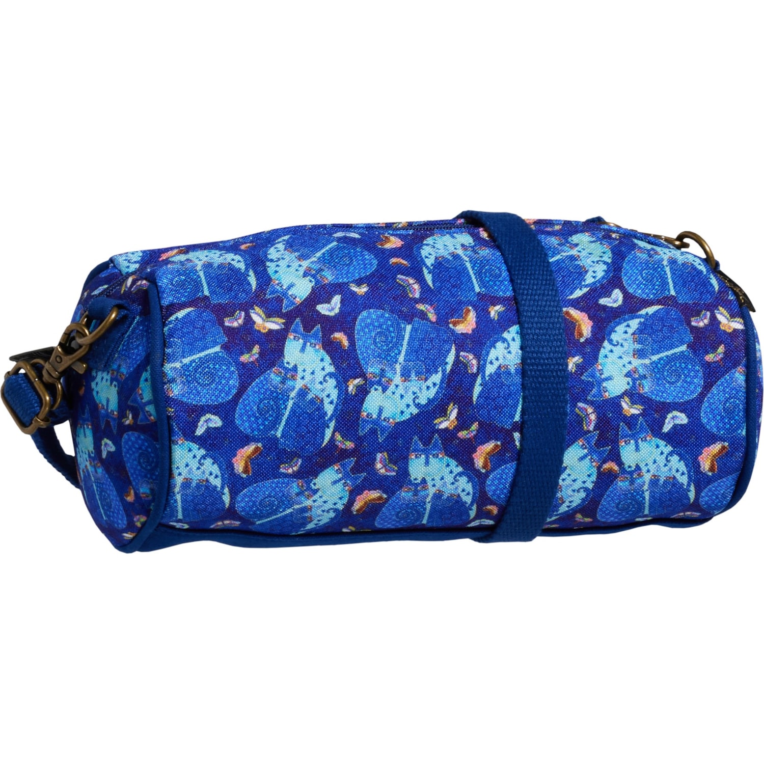 Vintage Laurel Burch Blue Indigo Cat Quilted Backpack Laurel Burch Cat Bags & Handbags for Women for sale | eBay main image 2