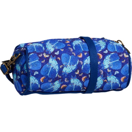 Sac à Main Laurel Burch Motif Chats Indigo - Petit Fourre-tout En Toile - 11x8x3 Pouces - Occasion TB