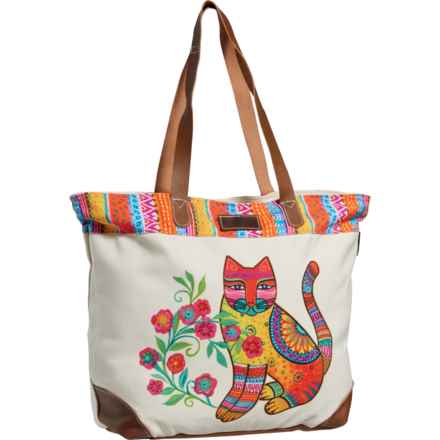 Laurel Burch Maya Shoulder Tote Bag in Cats