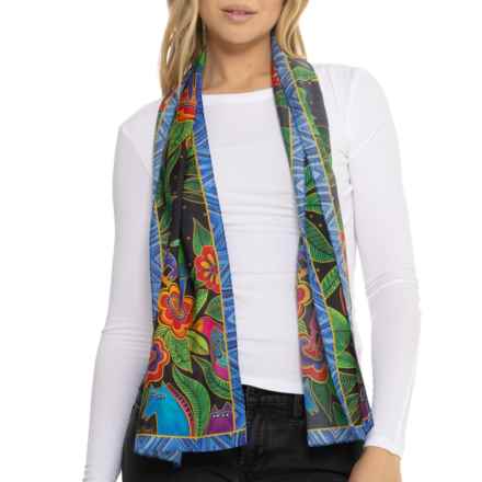 Laurel Burch Nature Scarf - Silk in Flowering People