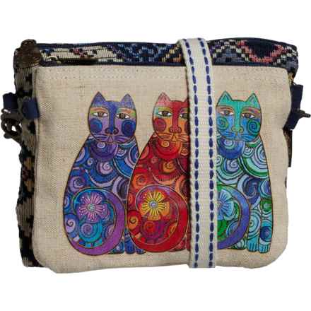 Laurel Burch Olas De Colores Crossbody Bag and Smaller Bag in Multi