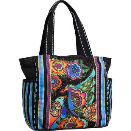 Laurel Burch Palomas De La Noche Shoulder Tote Bag in Birds