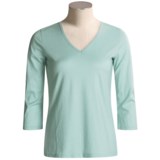 Lauren Hansen Supima® Cotton Shirt - 3/4 Sleeve (For Women)