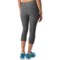 122KR_3 Layer 8 Paneled Compression Capris (For Women)