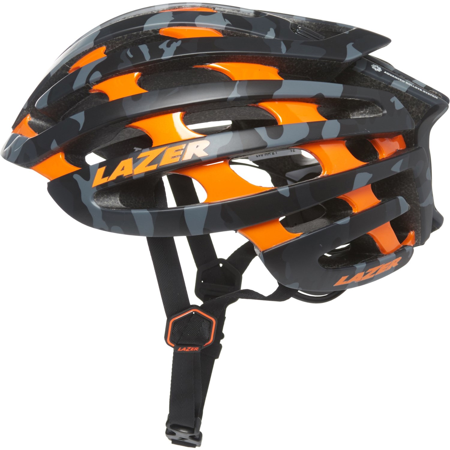 orange helmet bike