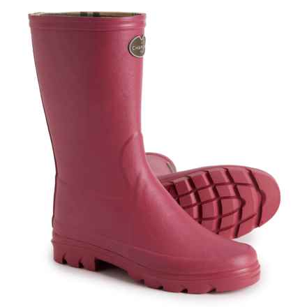 Le Chameau Iris Bottillon Jersey-Lined Boots - Waterproof (For Women) in Rose