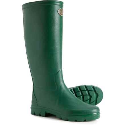 Le Chameau Iris Jersey-Lined Rain Boots - Waterproof (For Women) in Vert Fonce